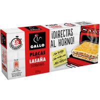 GALLO lasagna xaflak, zuzenean labera, kutxa 224 g