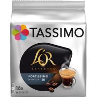 Café expresso Fortissimo TASSIMO L'OR, paquete 16 uds