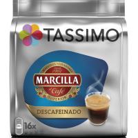 Café expresso descafeinado TASSIMO MARCILLA, paquete 16 uds