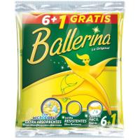Bayeta amarilla BALLERINA, pack 6+1 uds.