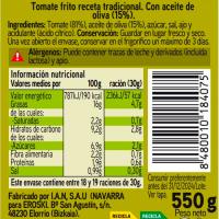 EROSKI tomatea oliba olioarekin, tradiziozko errezeta, potoa 550 g
