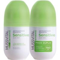 Desodorante Sensitive MUSSVITAL Dermoactive, pack 2x75 ml