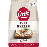 Pan tostado tradicional ORTIZ, 30 rebanadas, paquete 324 g