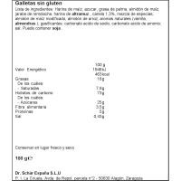 Galleta Speculoos sin gluten SCHAR, caja 100 g