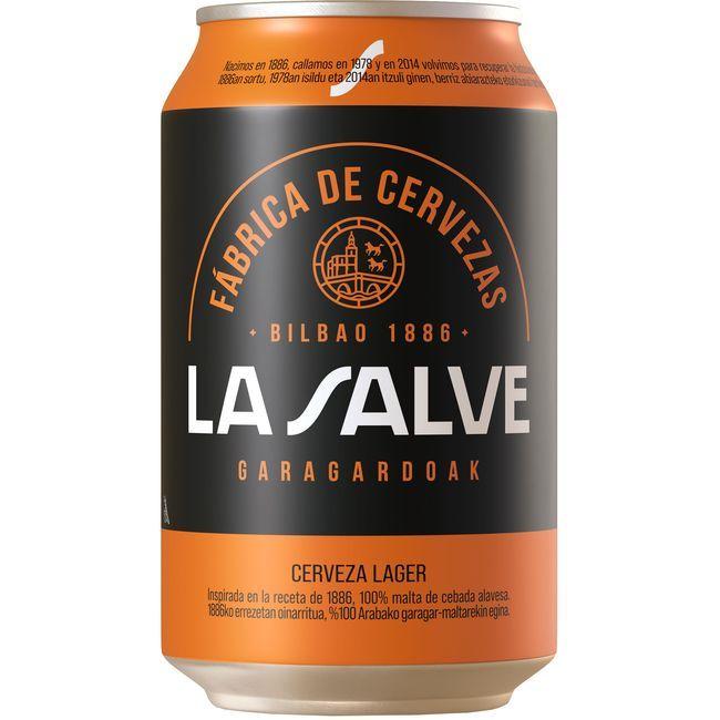 precios Cerveza Lager Auténtica La Salve, Lata 33 Cl en Eroski