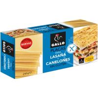GALLO lasagna/kaneloiak egiteko xafla glutengabeak, kutxa 250 g