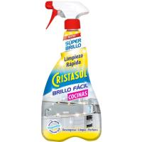 Limpiador para cocina brillo fácil CRISTASOL, botella 750 ml