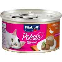 Mousse de pato para gato POESIE Vitakraft, lata 85 g