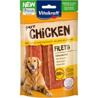 Tiras de pollo 100% natural para perro VITAKRAFT, paquete 80 g