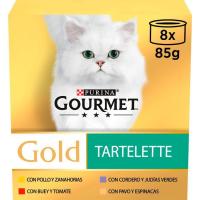 Tartallete para gato GOURMET Gold, pack 8x85 g