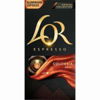 L'OR Colombia kafea, bateragarria Nespressorekin, kutxa 10 ale