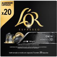 L'OR Onyx kafea, bateragarria Nespressorekin, kutxa 20 ale