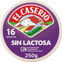 EL CASERIO laktosarik gabeko gazta, 16 zati, kutxa 250 g