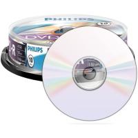 DVD-R grabables, 4,7 GB, 120 min, 16x Philips, Pack 10 uds