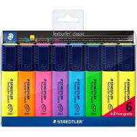 Marcador fluorescente multicolor Textsurfer Classic STAEDTLER, Pack 8 uds