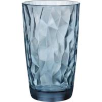 BORMIOLI Diamond edalontzi altu urdina, beira landua, 47 cl