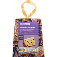 Mini Panettone de chocolate EROSKI, caja 90 g