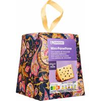 Mini Panettone de chocolate EROSKI, caja 90 g