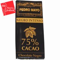 Chocolate negro 75% cacao PEDRO MAYO, tableta 100 g