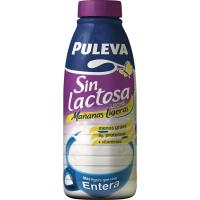Leche entera sin lactosa PULEVA M. ligeras, botella 1 litro