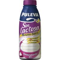Leche desnatada sin lactosa PULEVA M. ligeras, botella 1 litro