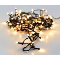 Guirnalda de Navidad con 96 luces Led blanco-cálido con controlador de 8 funciones con memoria y temporizador. Funciona a pilas (No incluidas)