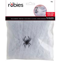 Mini teleraña blanca decorativa con araña, edad rec: +14 años RUBIES, 20 g