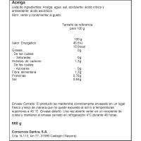 Acelga DANTZA, frasco 425 g