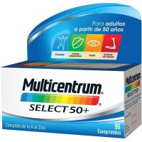 Complemento vitamínico select 50+ MULTICENTRUM, caja 90 cápsulas