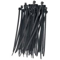 Bridas de nylon negro, 4,8 x 300 mm  EUROBRIC, pack 50 uds