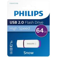 Pendrive blanco purpura USB 2.0 de 32 GB Snow Purple PHILIPS