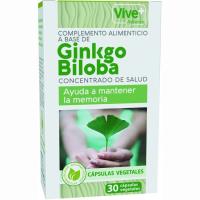 Ginkgo biloba advance vegetal VIVE+, caja 30 unid.