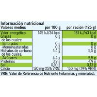 Yogur 0,0% de fresa-piña-pera-coco EROSKI basic, pack 8x125 g