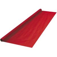 Mantel desechable rojo, rollo de 4x1,2 metros