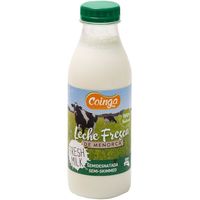 Leche Fresca Semi COINGA, botella 50 cl
