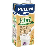 Leche de Fibra baja en grasa PULEVA, brik 1 litro