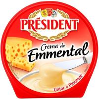Crema de queso Emmental PRESIDENT, tarrina 125 g