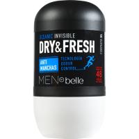 MEN BY BELLE gizonentzako desodorante ikusezina, roll on 75 ml