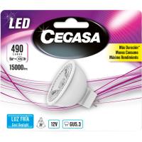 Bombilla Led GU5,3 6W luz fría (5000k) CEGASA, 1ud