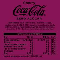 COCA COLA Cherry Coke Zero freskagarria, lata 33 cl