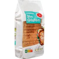 Pan de molde cereales-semillas sin gluten EROSKI, paquete 350 g