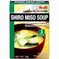Miso shiro soup S&B, caja 30 g