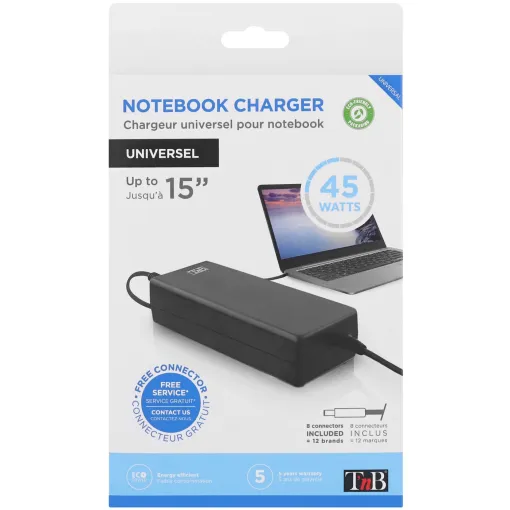 Cargador universal para portátil de 45 W, CHNB19V45 TNB