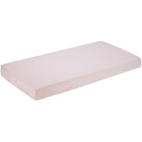 Bajera cuna de popelín rosa-blanco, 100% algodón, 60x120 cm INTERBABY, Pack 2 uds