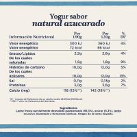 Yogur natural azucarado DANONE, pack 4x120 g