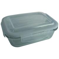Fiambrera hermética rectangular de vidrio MS, 600 ml