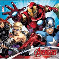 Servilleta de papel Avengers Mighty, multicolor, 33x33 cm, paquete 20 uds