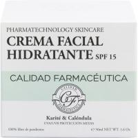 CALIDAD FARMACEUTICA aurpegirako krema hidratatzailea FPS15, potoa 50 ml