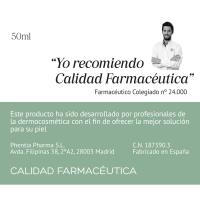 CALIDAD FARMACEUTICA aurpegirako krema hidratatzailea FPS15, potoa 50 ml