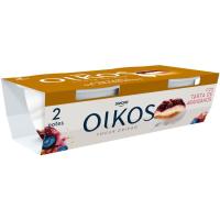 Yogur griego de tarta de arándanos OIKOS, pack 2x110 g